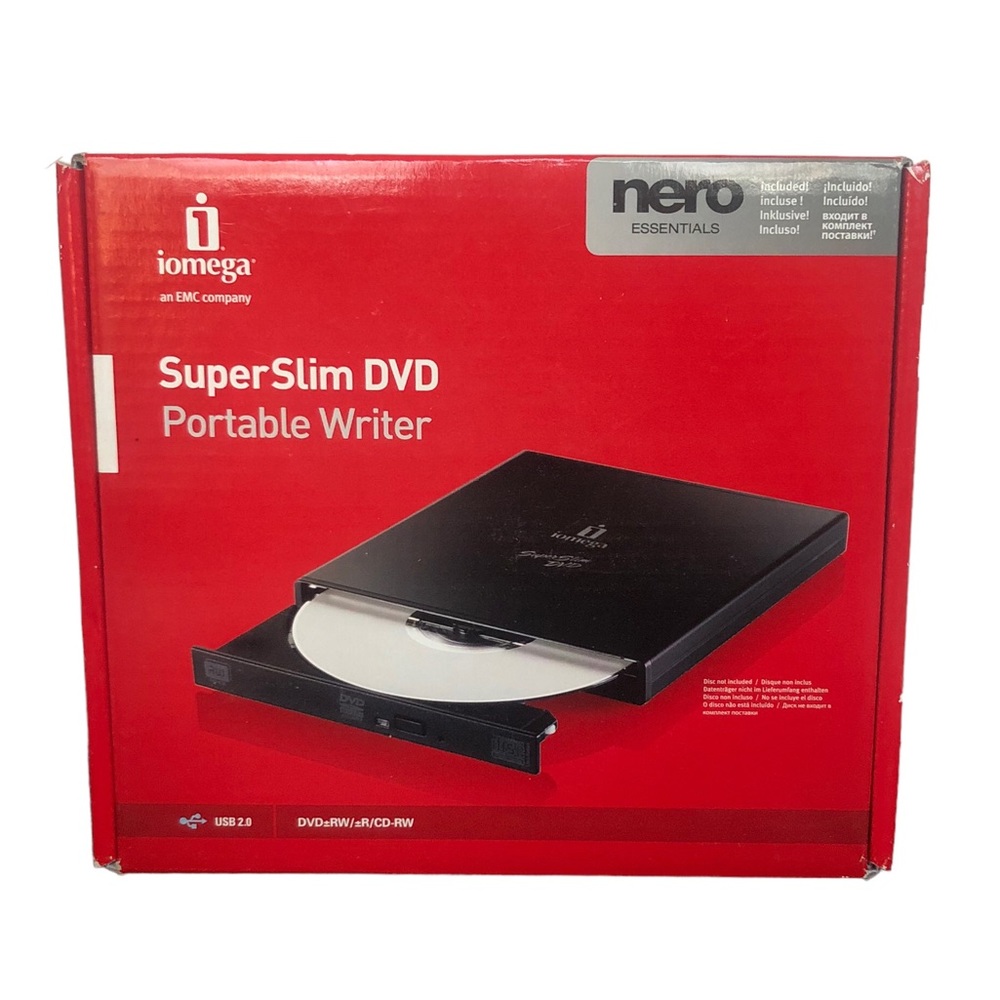 Iomega Super Slim Dvd Portable Writer
